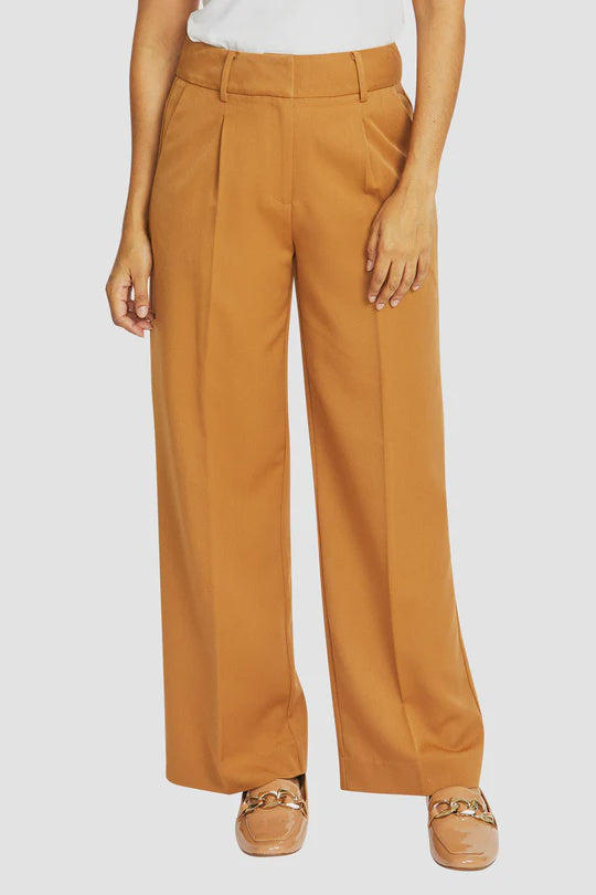 City Trouser in Dark Butterscotch
