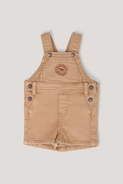 Barnyard Buddy Babies Shorts Overalls Drk Sand - Ringers Western