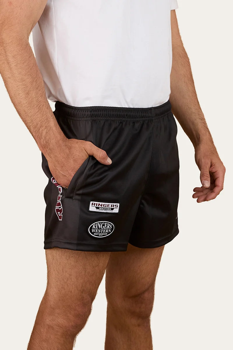 Buckley Unisex Footy Short Black - Ringers Western