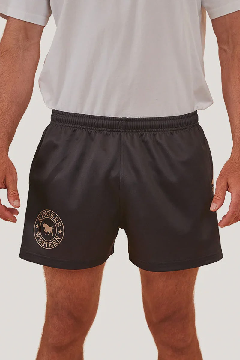 Ringers Footy Short Black - Ringers Western