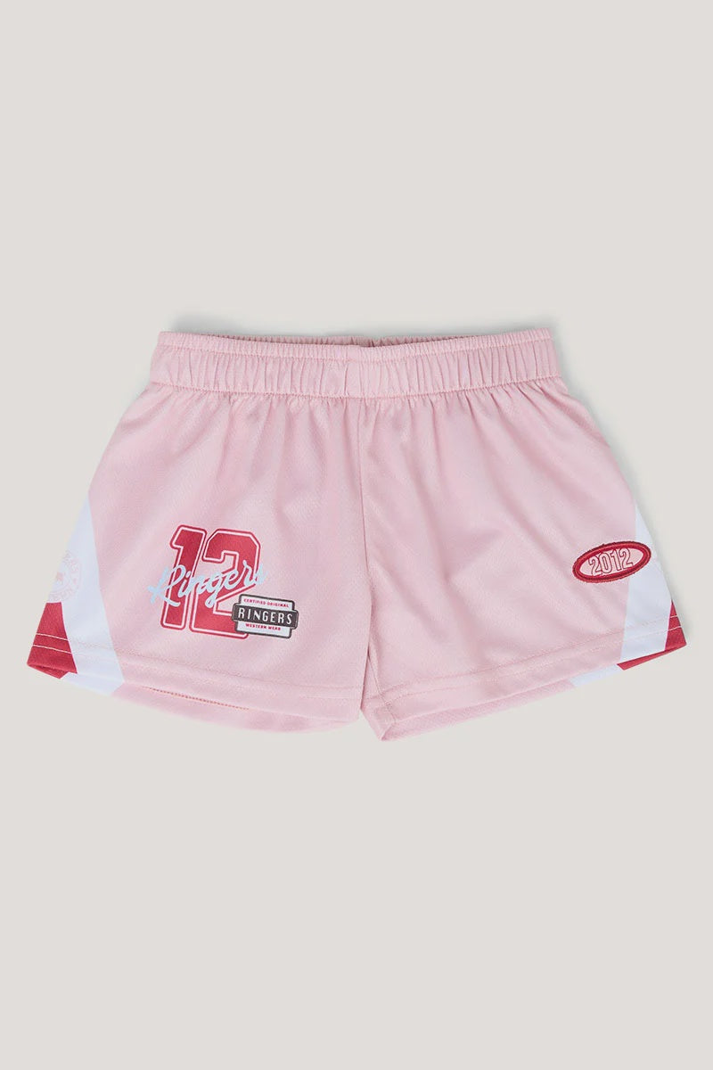 Since 2012 Babies Footy Short Pink - Ringers Western