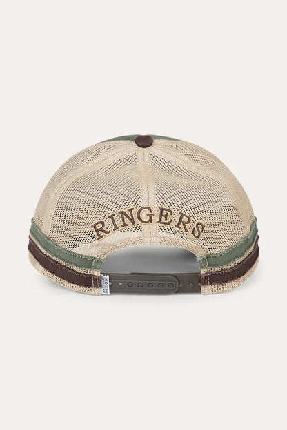 Worn Out Deep Fit Trucker Cap Army/Choc - Ringers Western