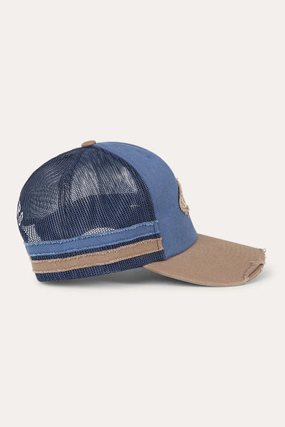 Worn Out Deep Fit Trucker Cap Clay/Blue - Ringers Western