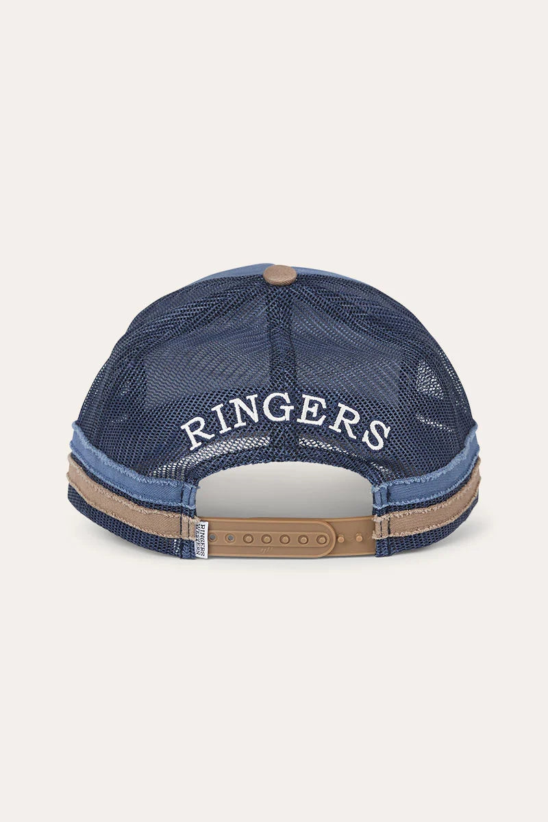 Worn Out Deep Fit Trucker Cap Clay/Blue - Ringers Western
