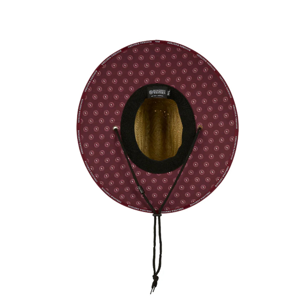 Paddy Straw Hat Burgundy