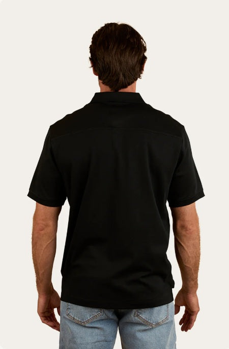 Tech Mens Polo Black