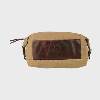 Waxcanvas Toiletry Bag Cognac