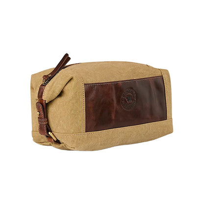 Waxcanvas Toiletry Bag Cognac