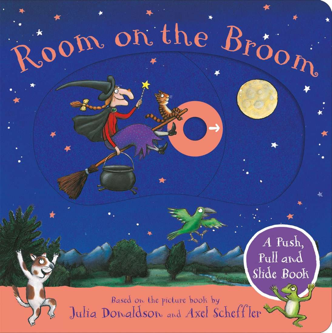Room On The Broom Board Book - Push, Pull &amp; Slide Board Book - Brumby Sunstate”
