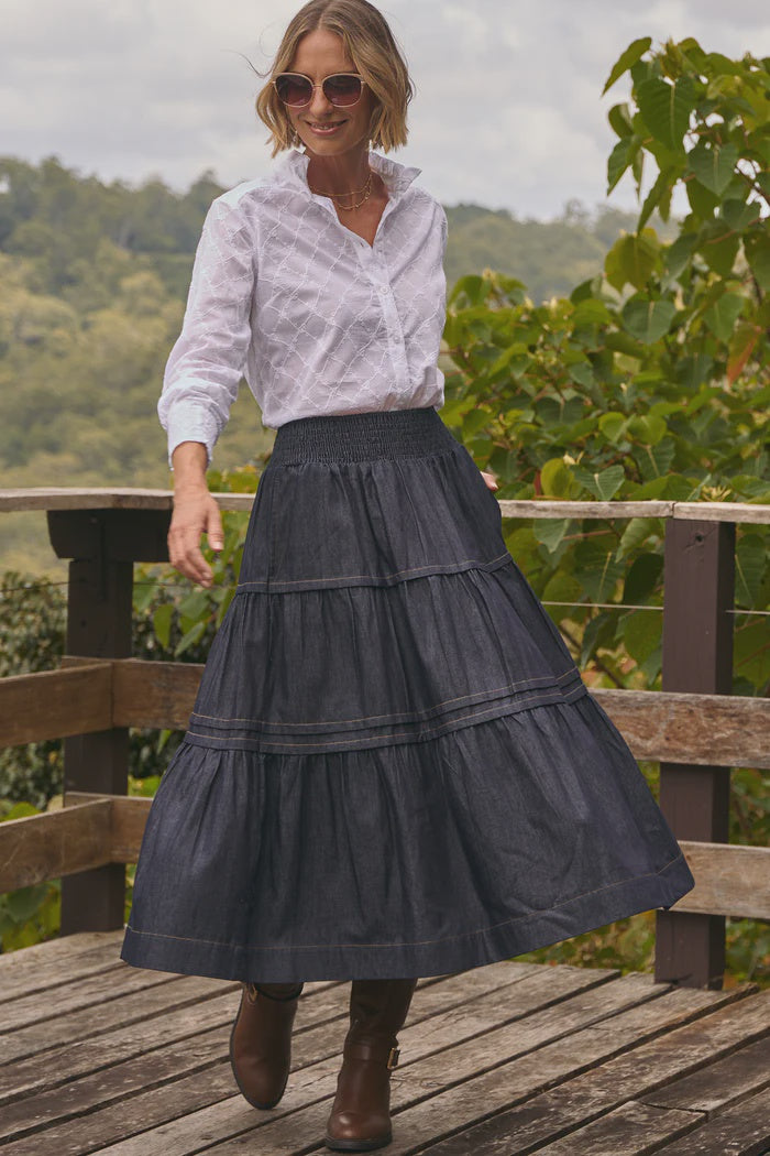 Saffron Skirt Denim Ella &amp; Sunday