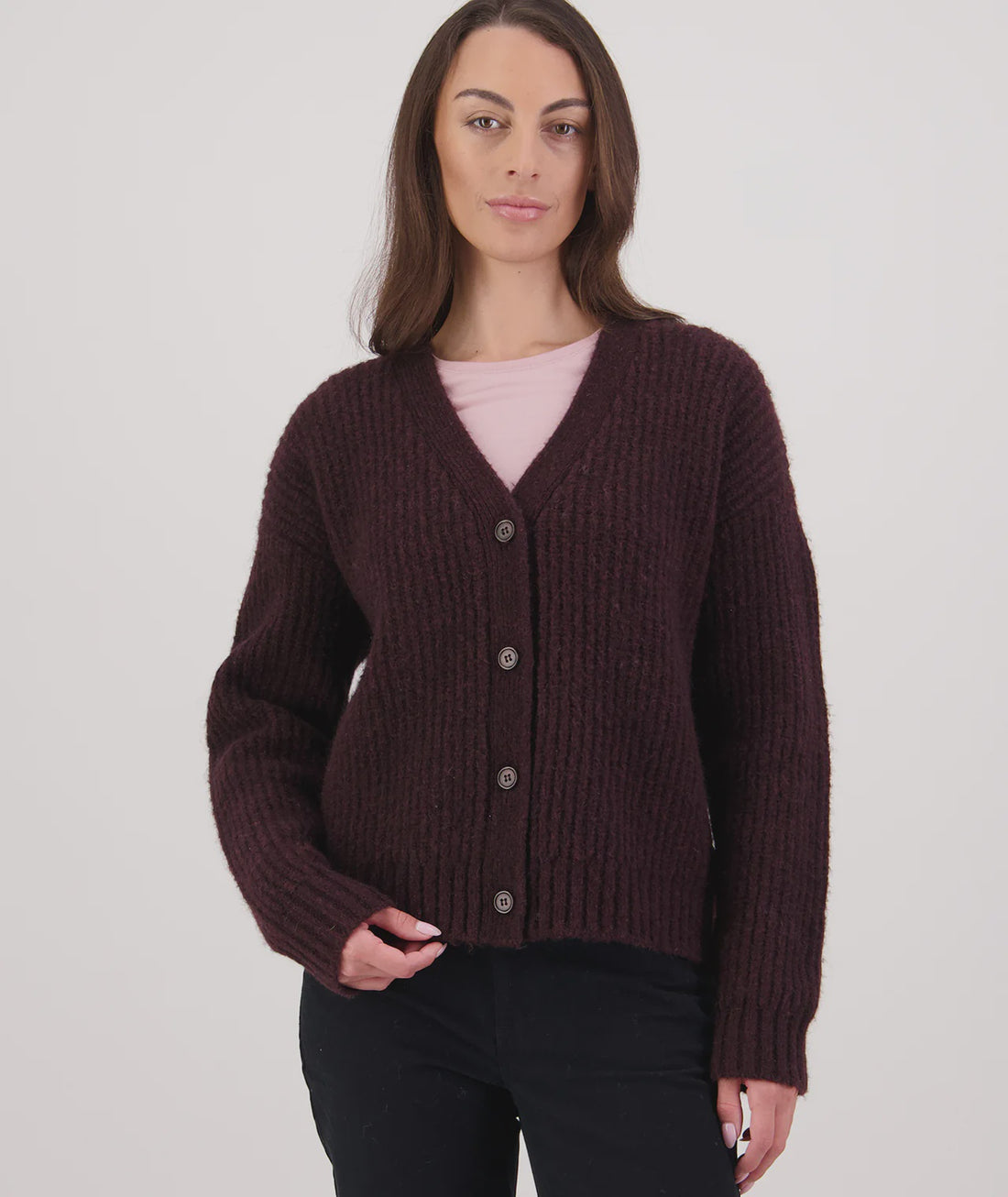 Marydale Cardigan Shiraz Swanndri