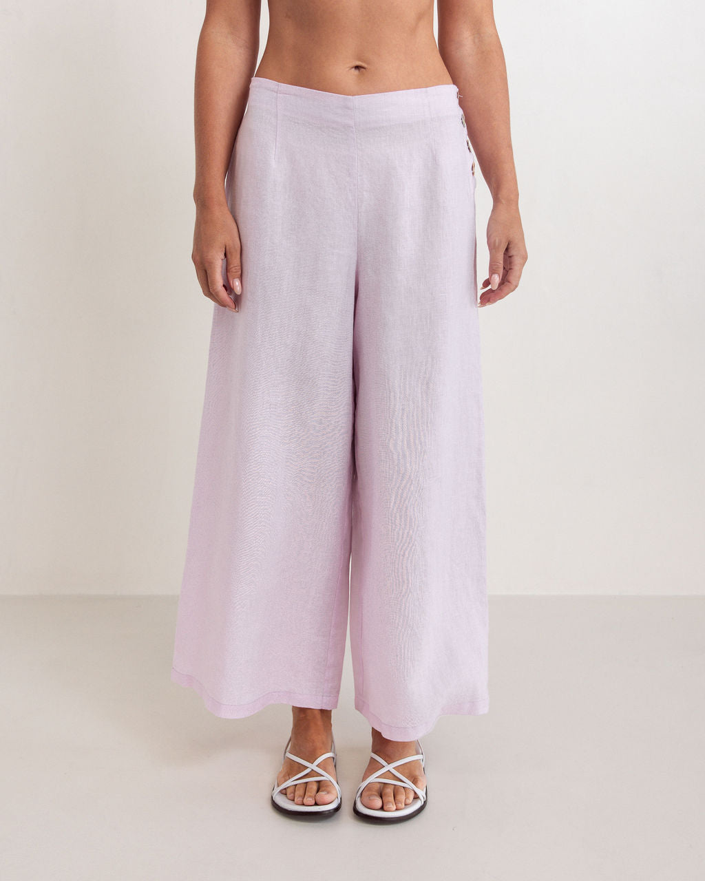 SS364 100% Linen Palazzo Pant