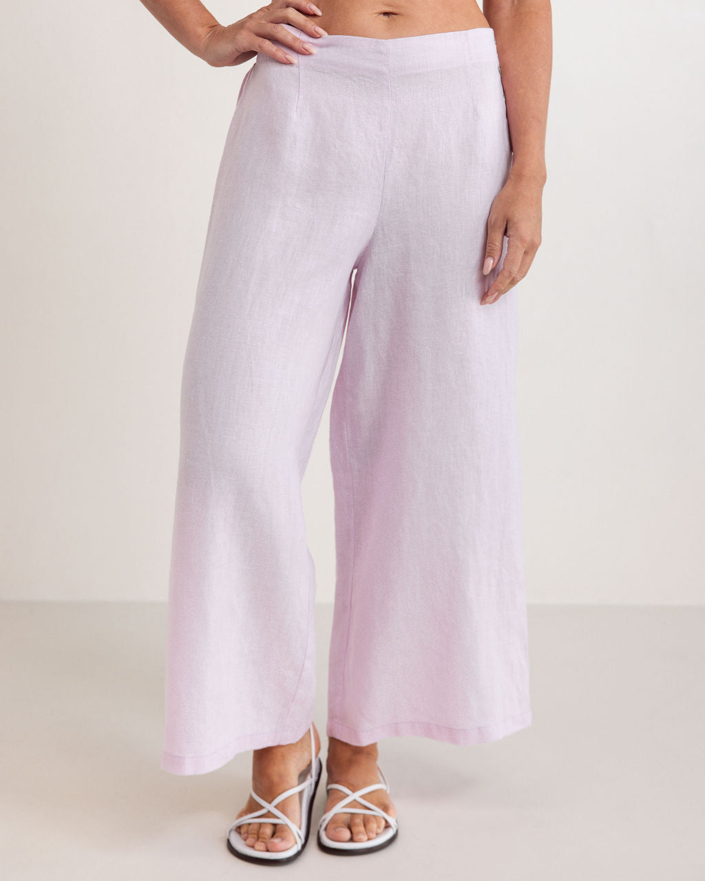 SS364 100% Linen Palazzo Pant