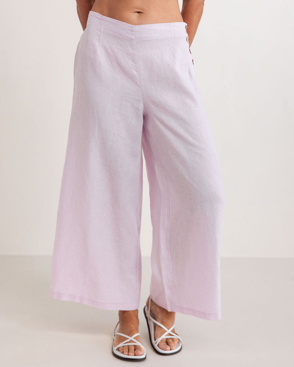 SS364 100% Linen Palazzo Pant