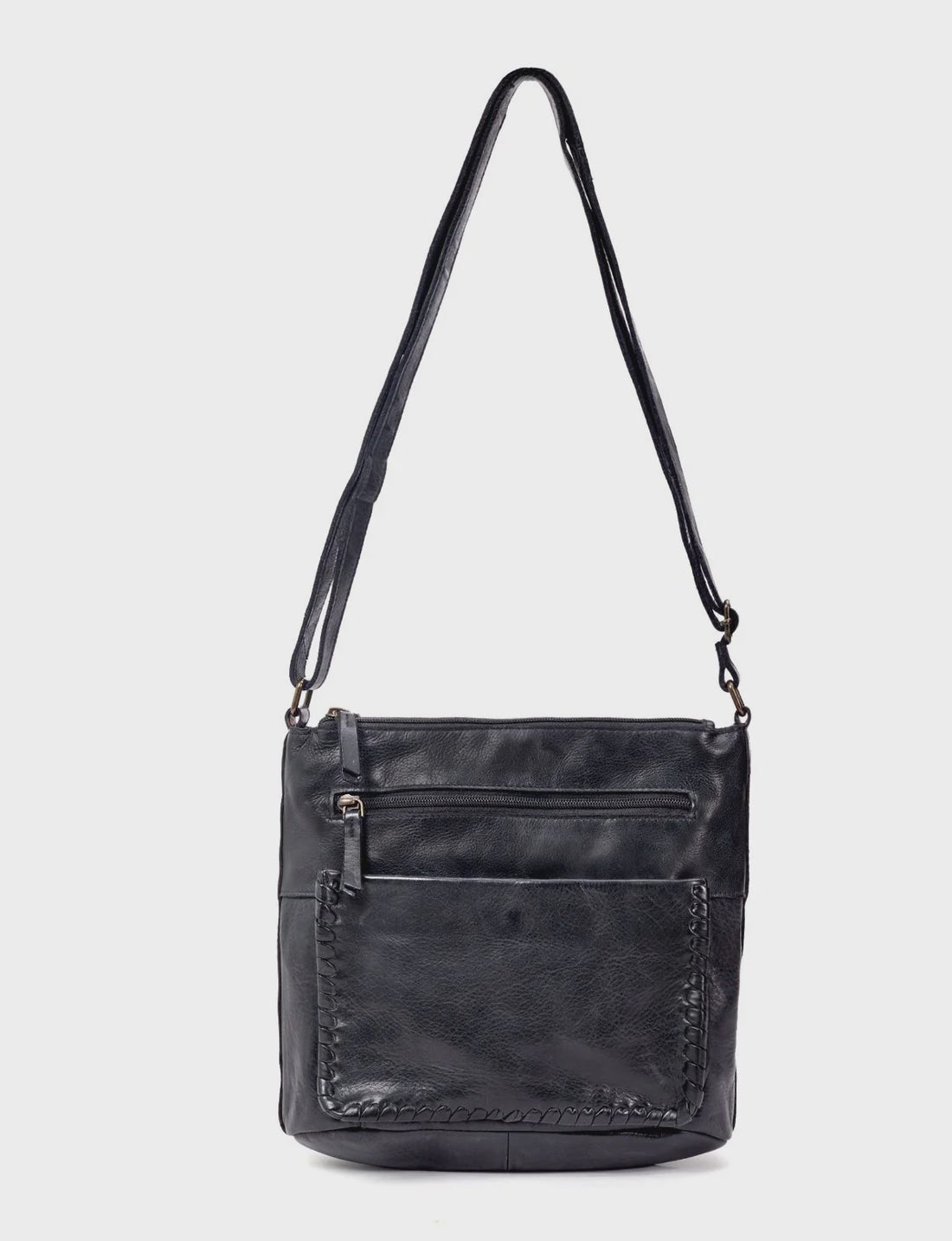 Tamborine Multi Compartment Leather XBody Bag