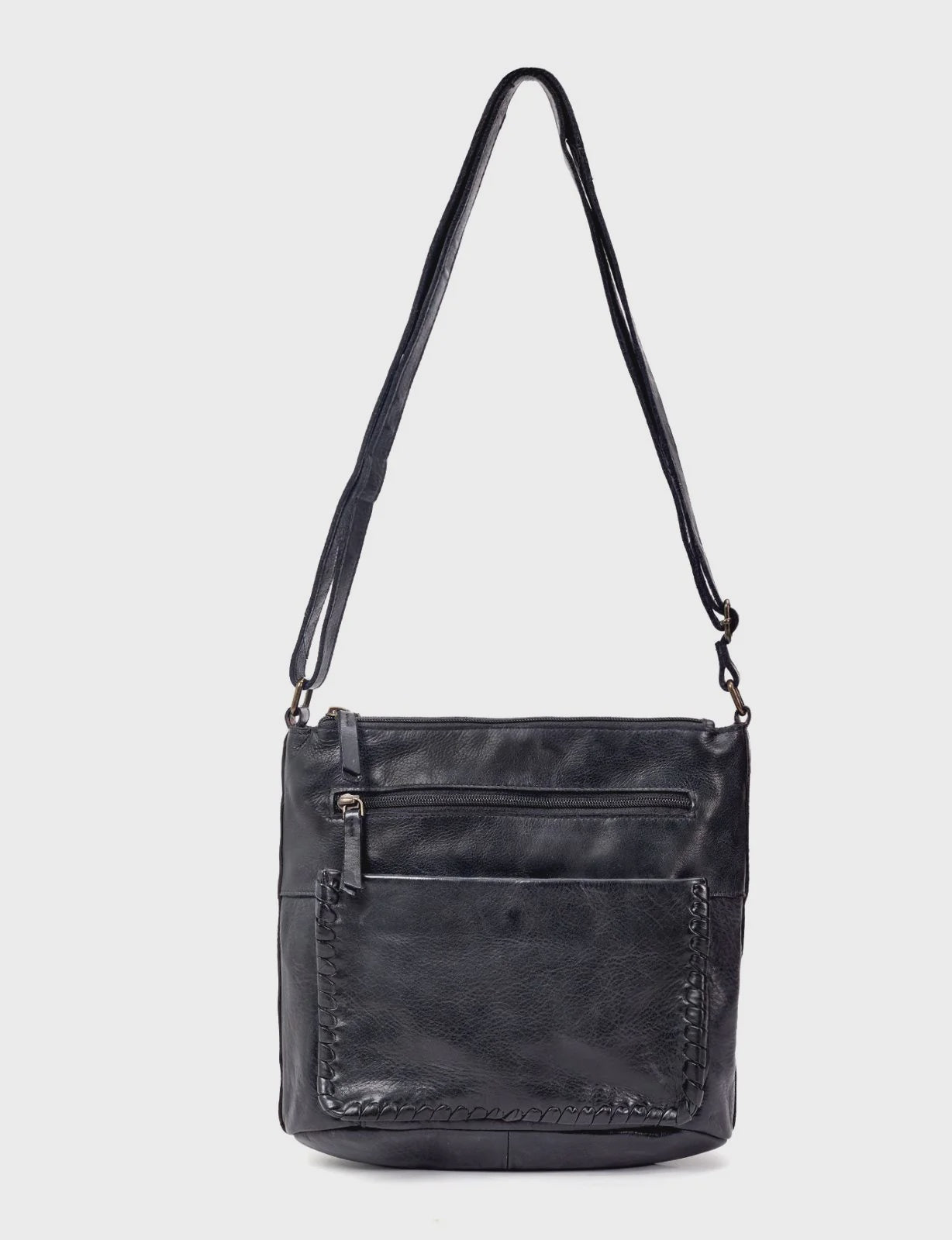 Tamborine Multi Compartment Leather XBody Bag