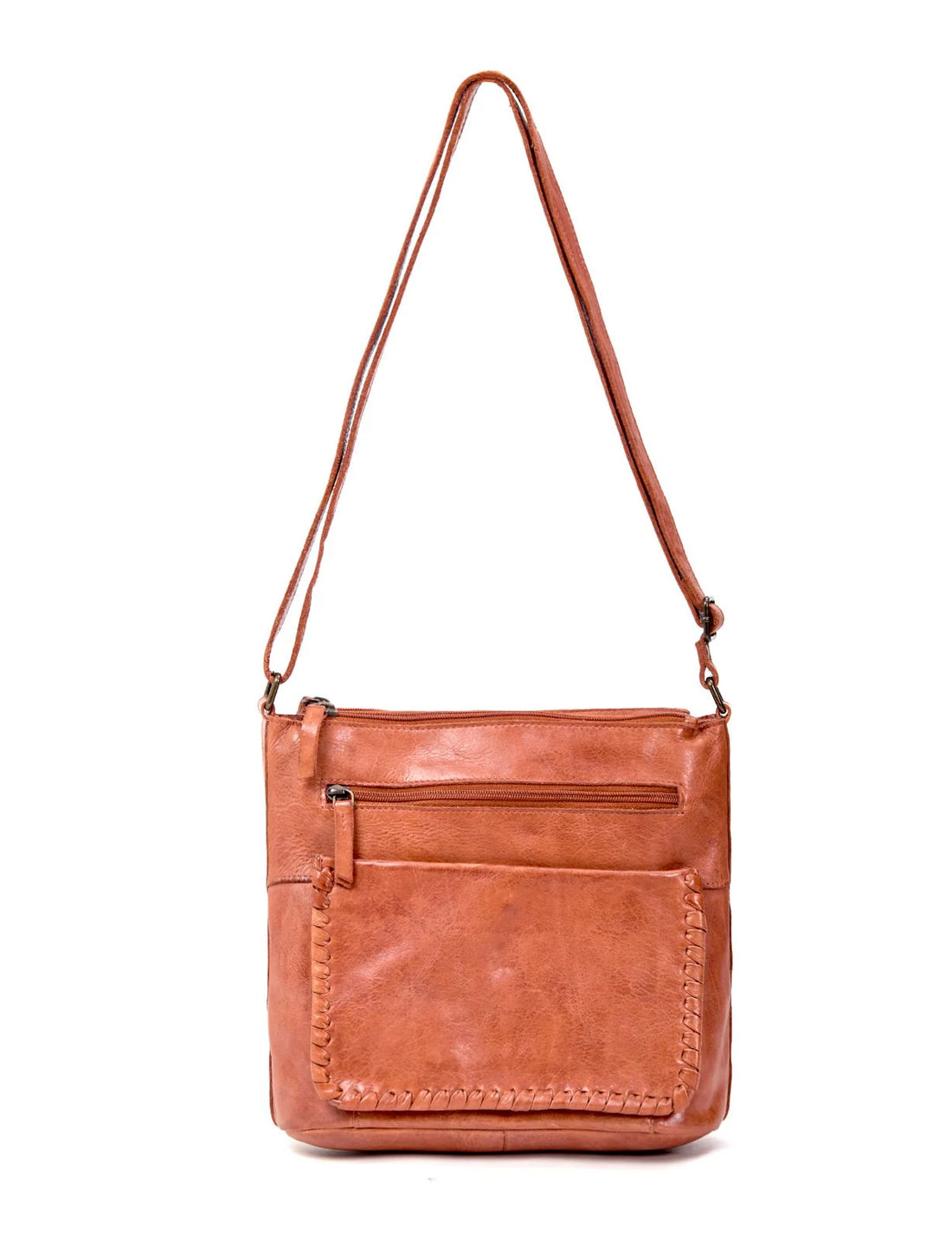 Tamborine Multi Compartment Leather XBody Bag