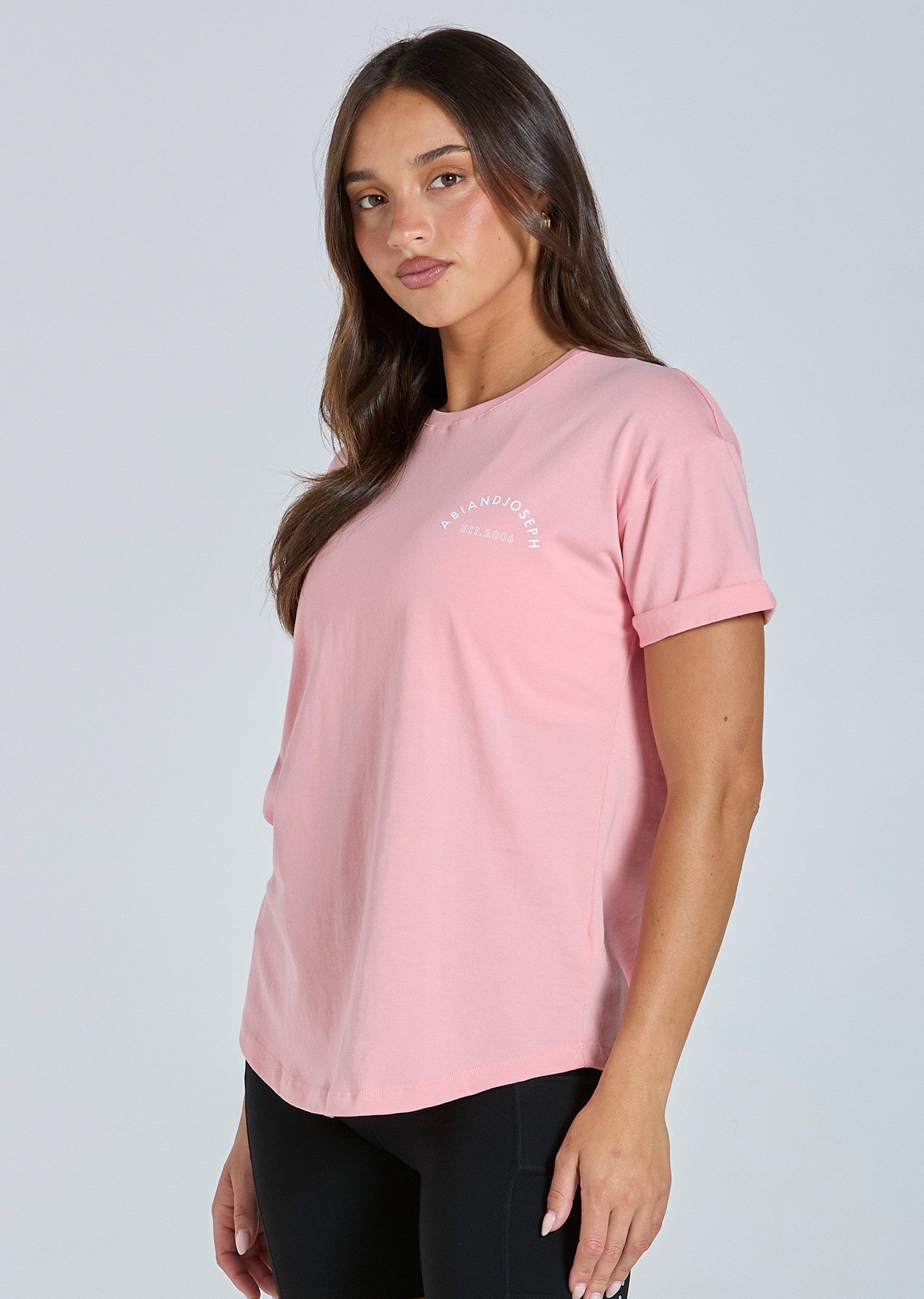 Signature Organic Cotton Tee Peach Sorbet