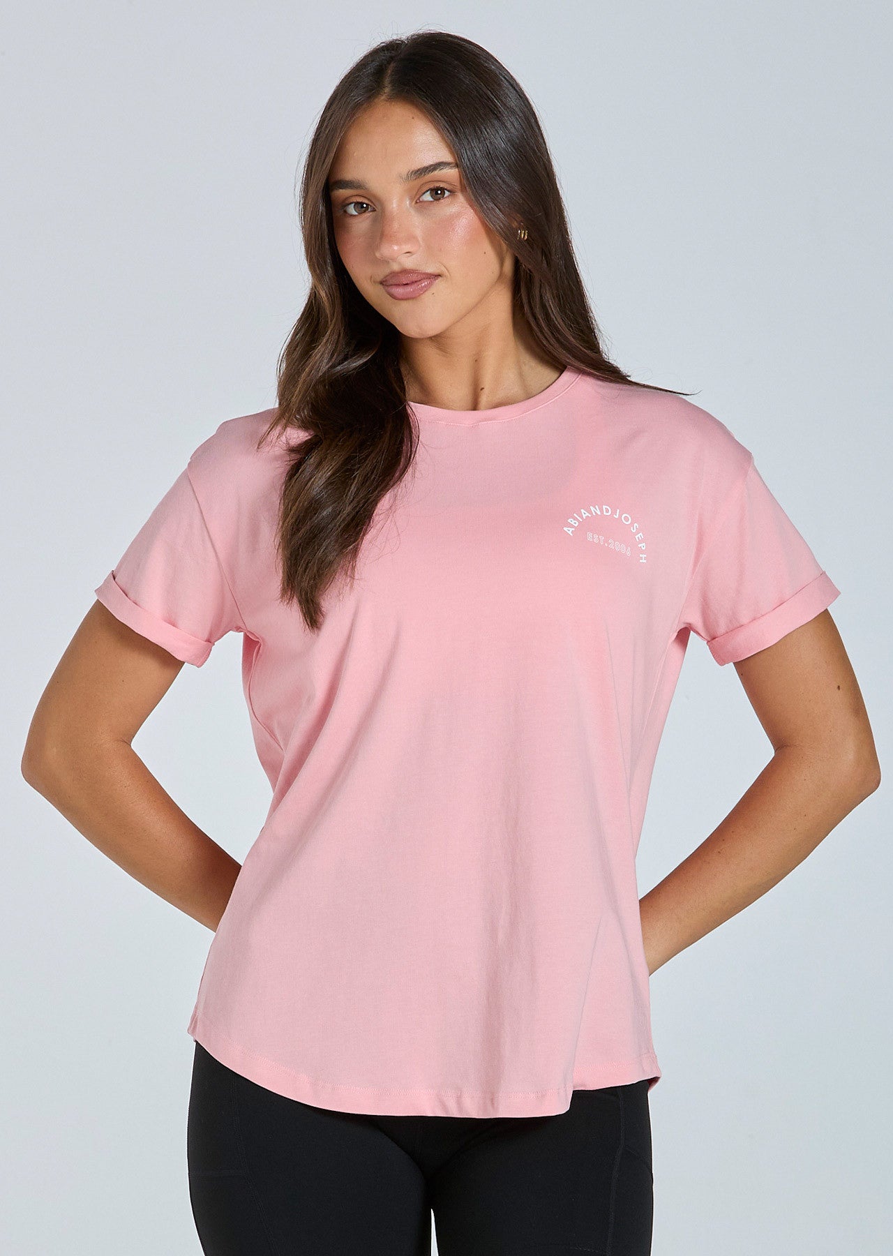Signature Organic Cotton Tee Peach Sorbet