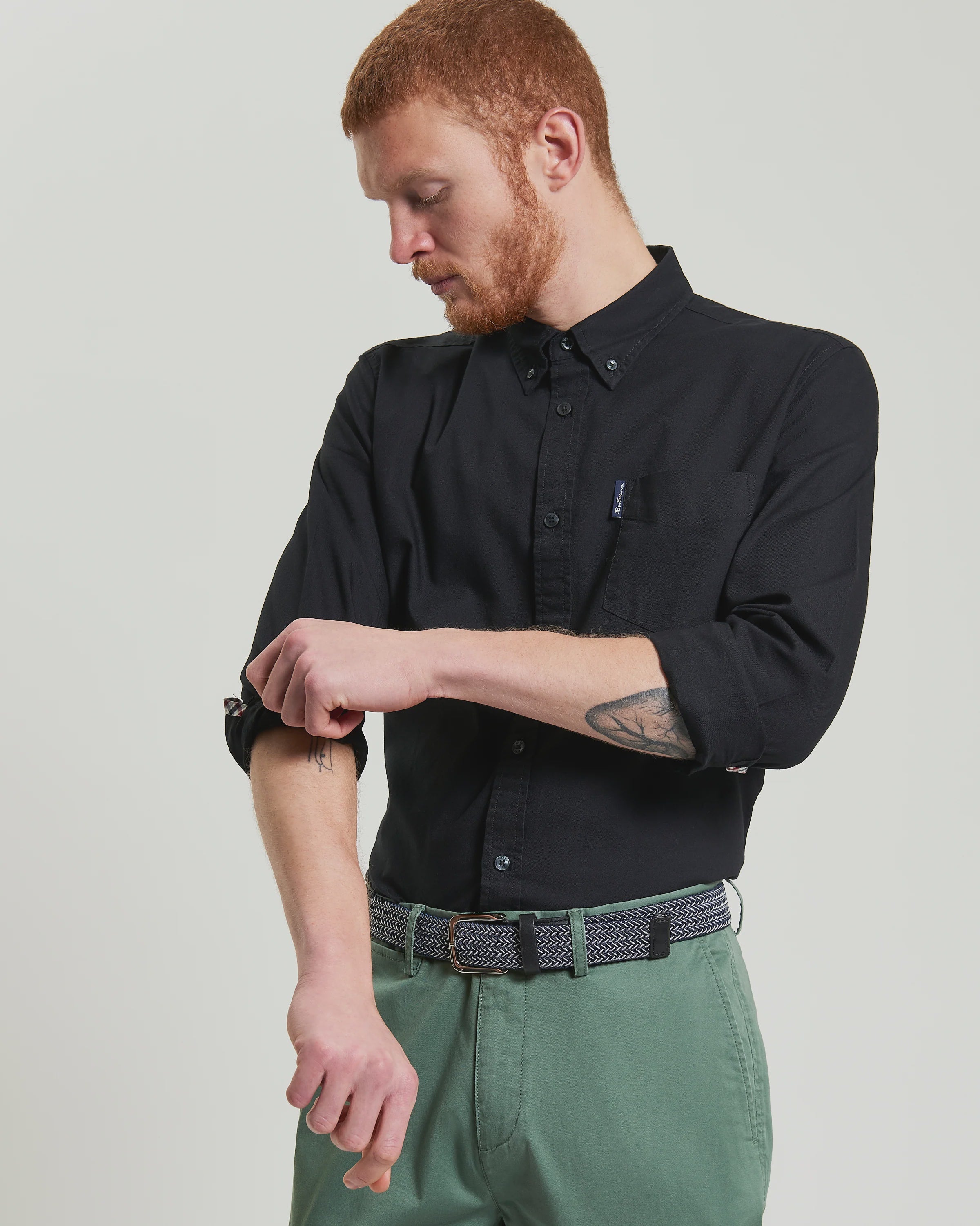 Signature Oxford L/S Shirt Black Ben Sherman