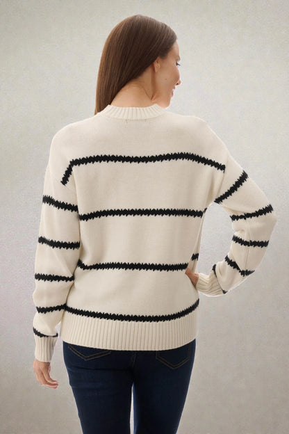 Mono Stripe Jumper - Slade