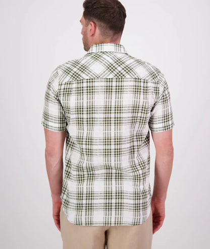 Greerton S/S Shirt Olive Grid - Swanndri