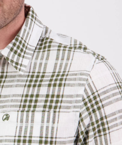 Greerton S/S Shirt Olive Grid - Swanndri