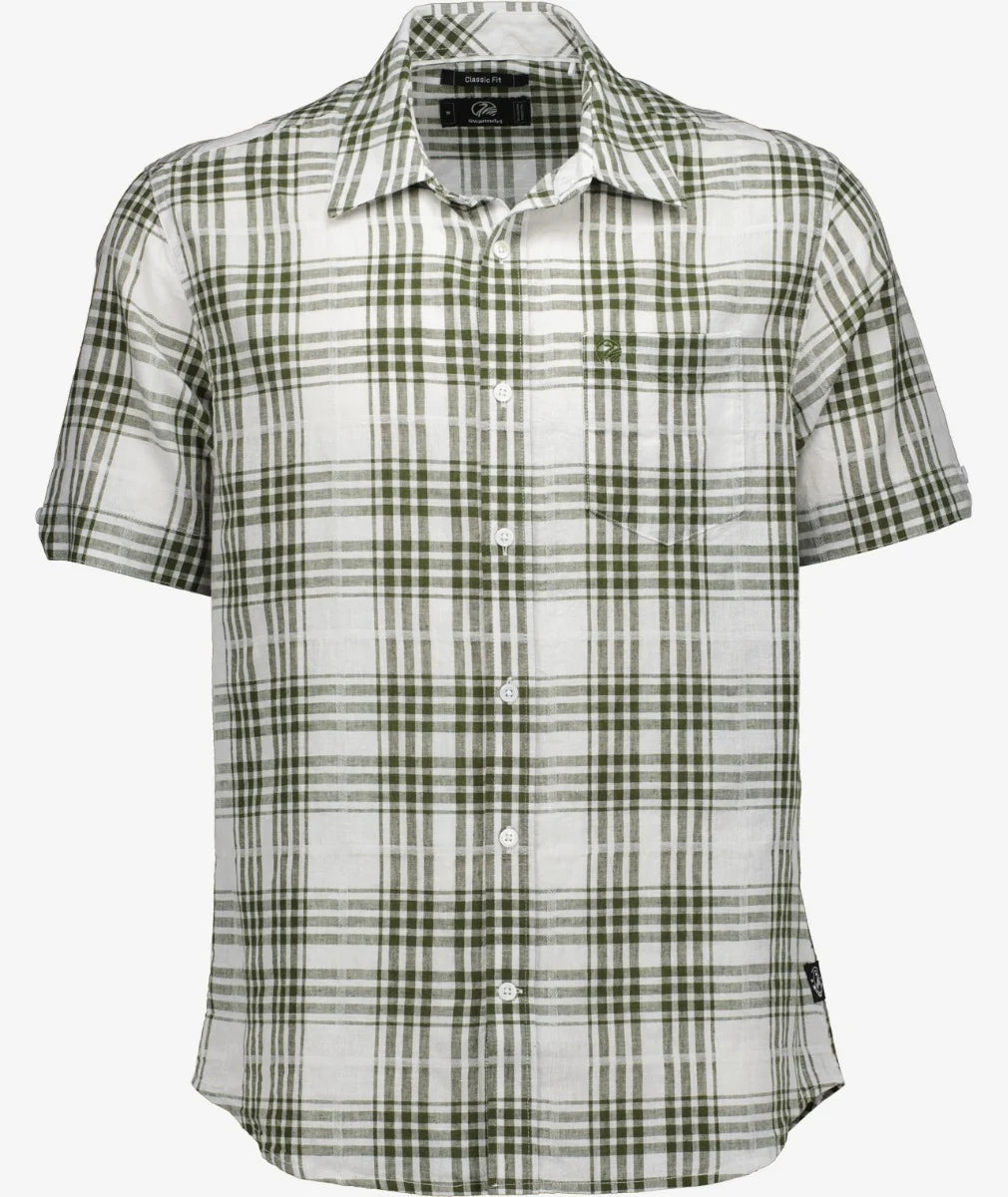 Greerton S/S Shirt Olive Grid - Swanndri