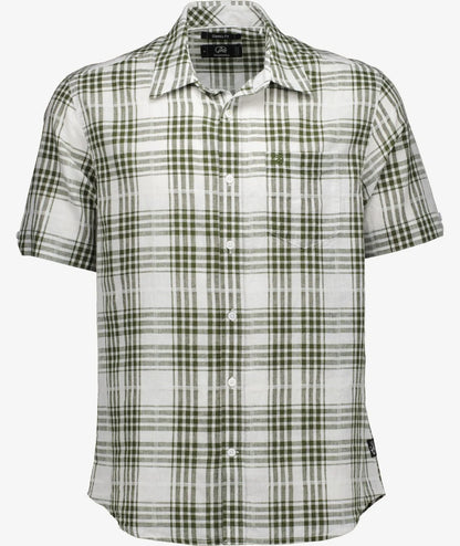 Greerton S/S Shirt Olive Grid - Swanndri