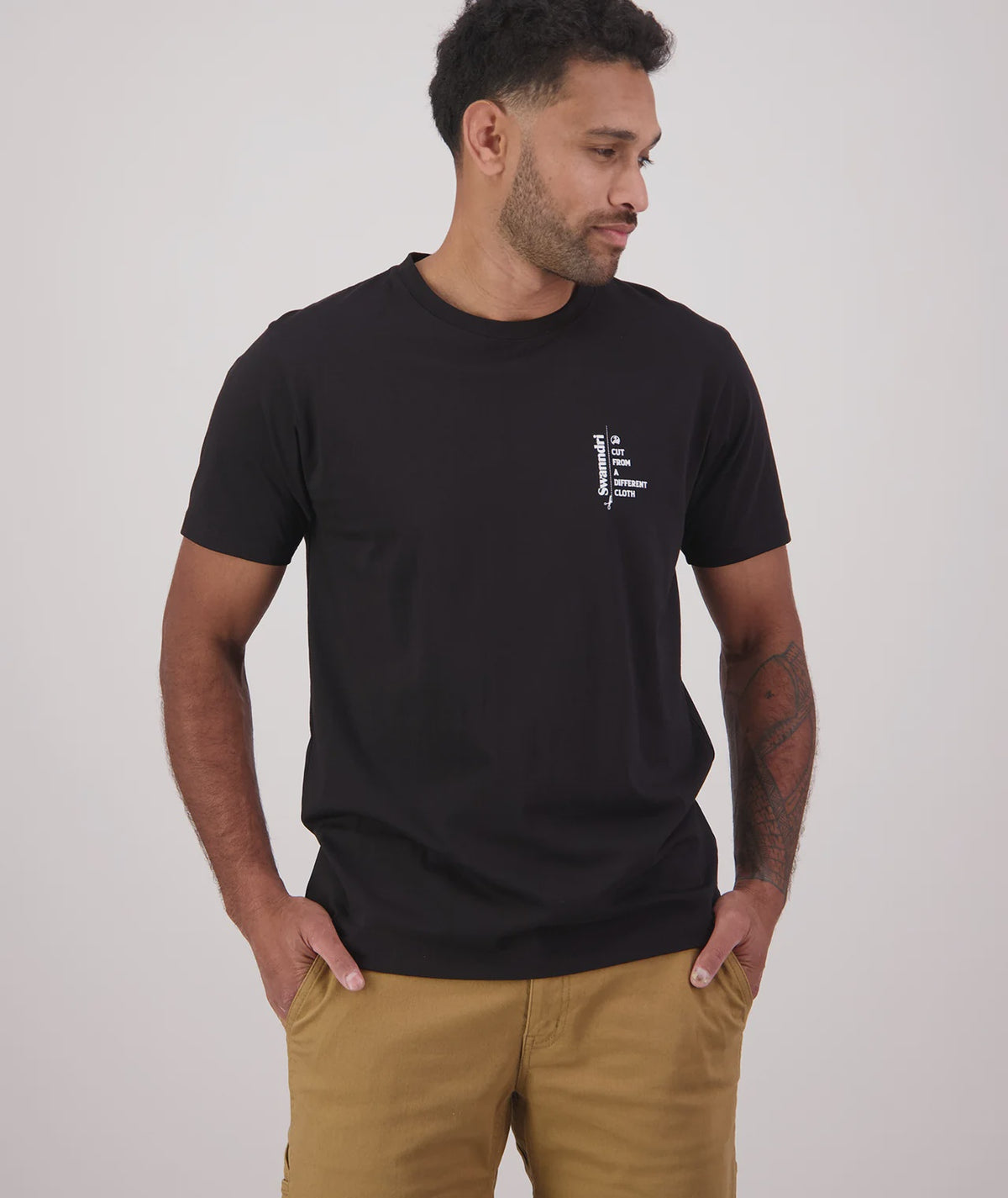 Black Sheep Ms T Shirt Black/White - Swanndri