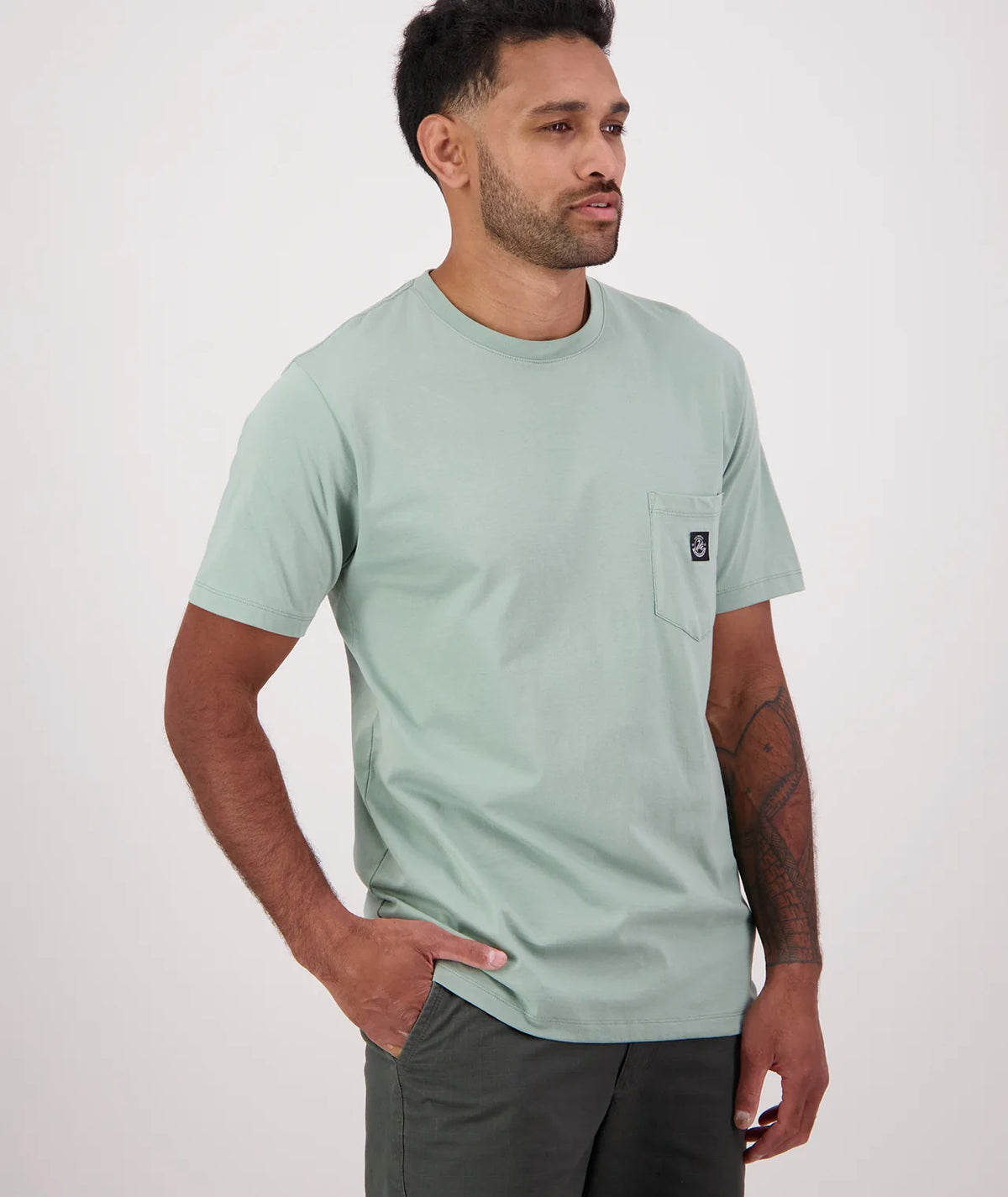 Duval V4 Plain Pocket T-Shirt Seafoam - Swanndri