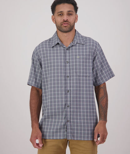 Russell Shirt Shadow/Seafoam Grid - Swanndri