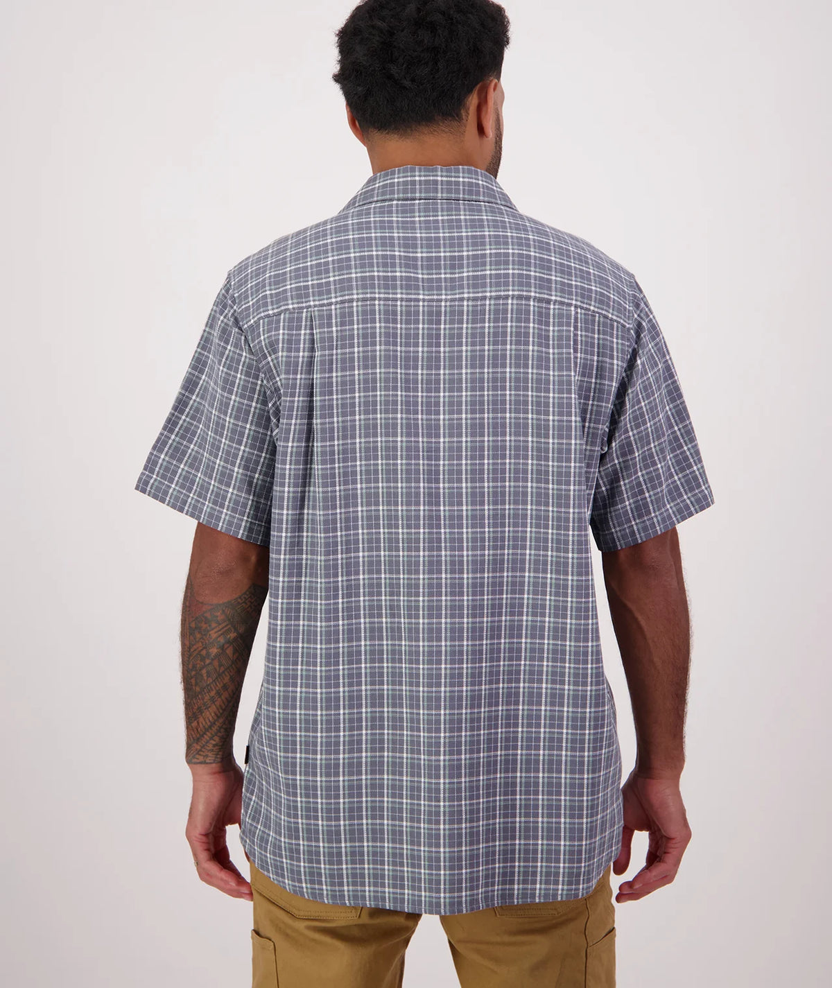 Russell Shirt Shadow/Seafoam Grid - Swanndri