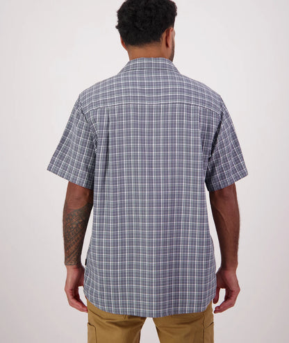 Russell Shirt Shadow/Seafoam Grid - Swanndri