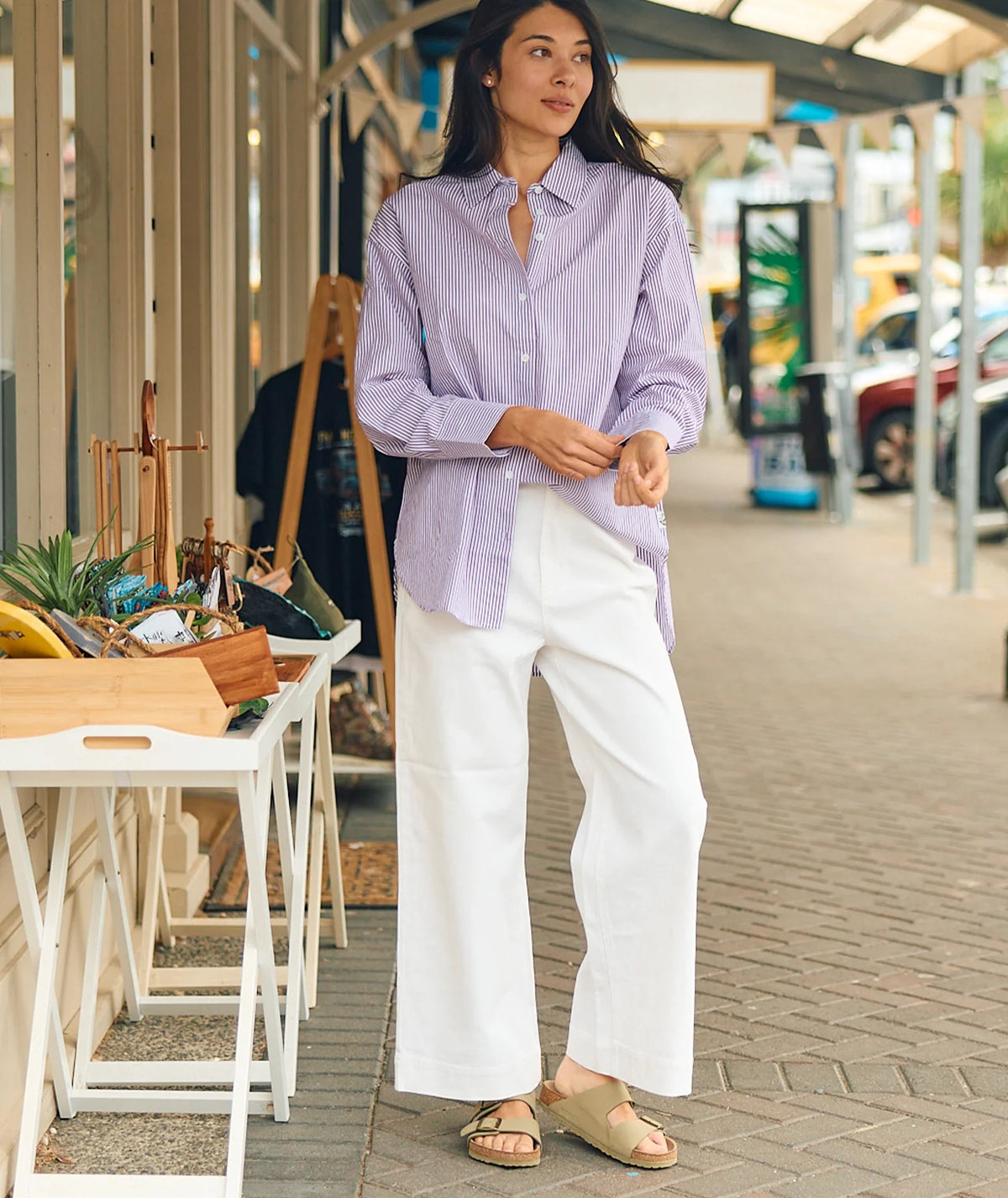 Naval Wide Leg Jean Ecru - Swanndri
