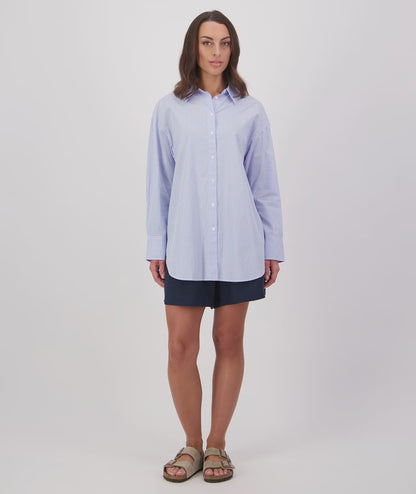 Sienna L/S Shirt Blue Stripe - Swanndri