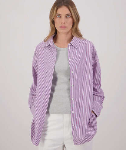 Sienna L/S Shirt Lilac Stripe - Swanndri