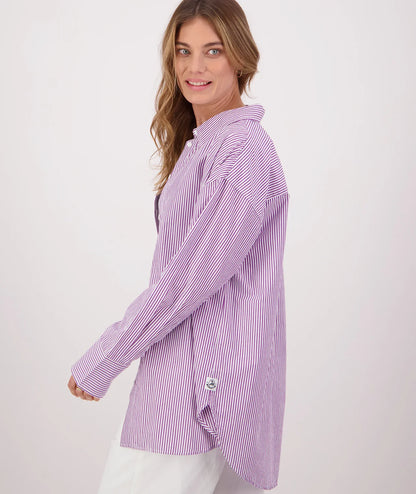 Sienna L/S Shirt Lilac Stripe - Swanndri