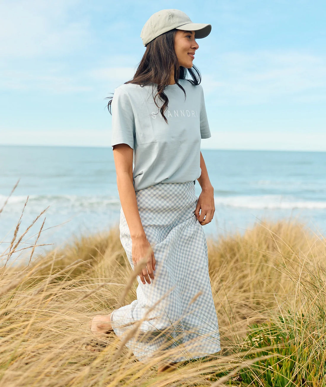 Tarras Skirt Iceberg Gingham - Swanndri