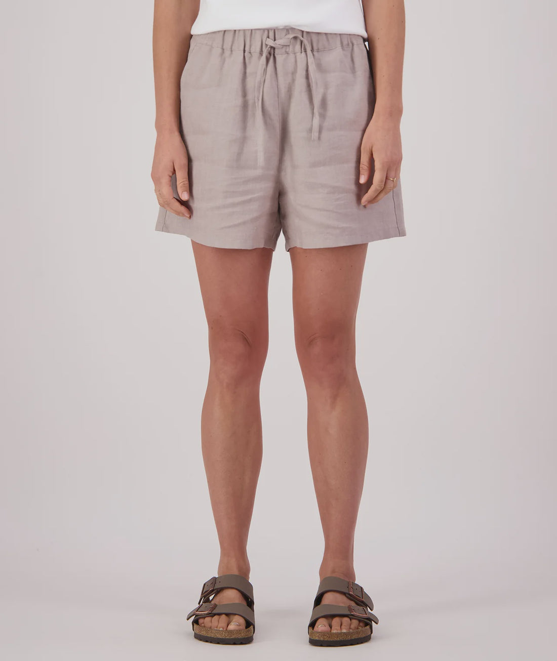 Ava Wmns Linen Short Mineral - Swanndri