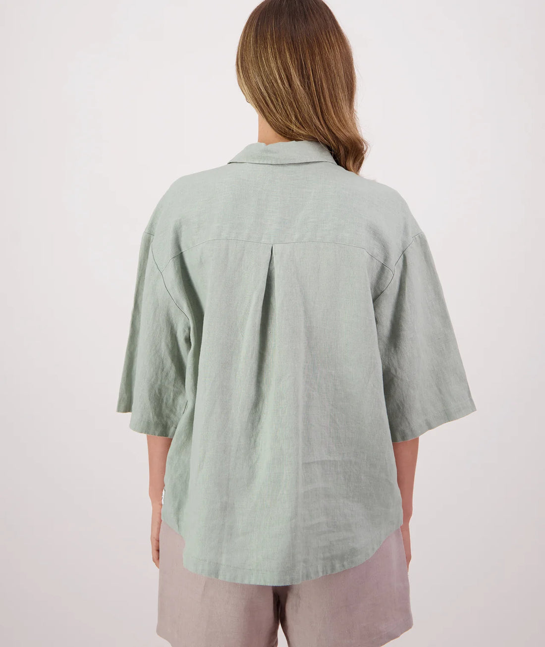 Ethel Linen S/S Shirt Seafoam - Swanndri