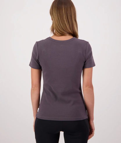 Daisy Ribbed T Shirt Shadow - Swanndri