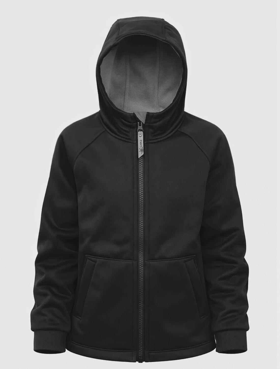 All-Weather Hoodie Raincoat Black - Therm