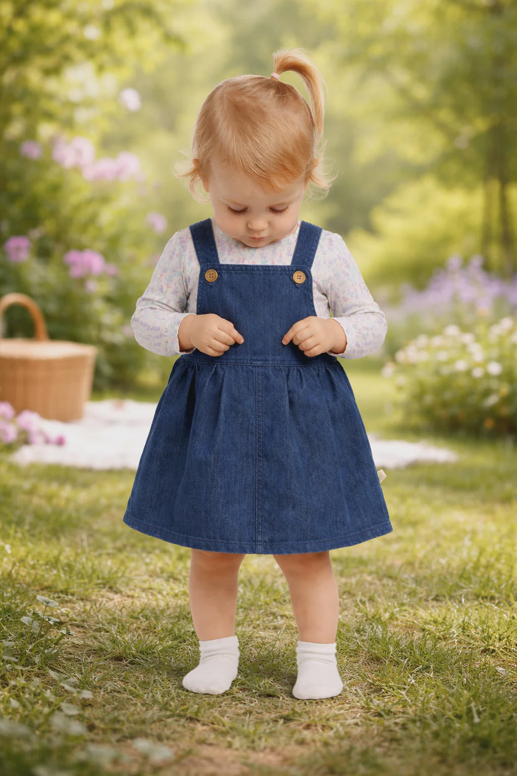 Pinafore Denim Tiny Twig