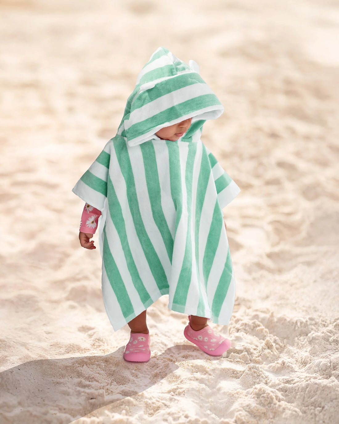 Hooded Towel Beachcomber Seagrass - Toshi