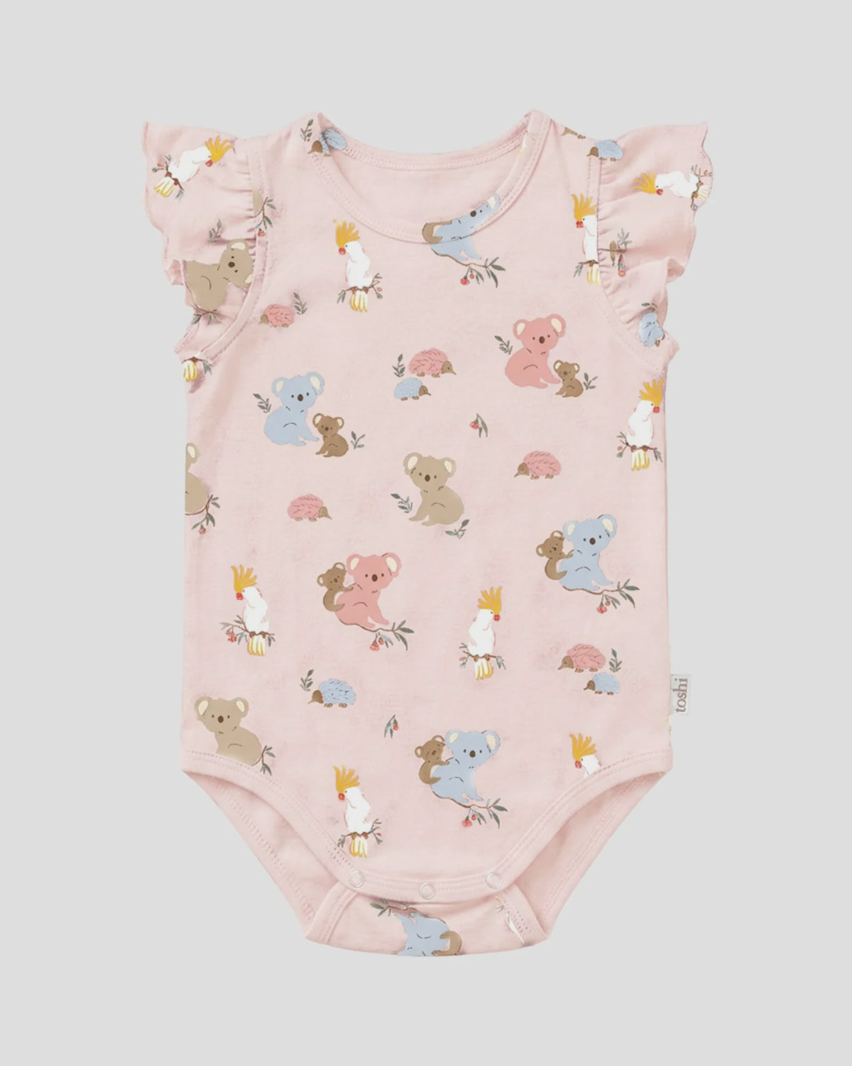 Onesie S/S Frill Arcadia Gumnut Babies Blossom - Toshi