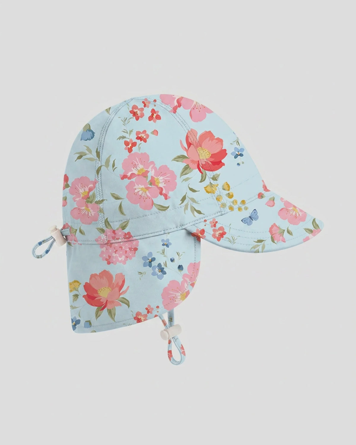 Swim Flap Cap Twinkle Aqua Garden - Toshi