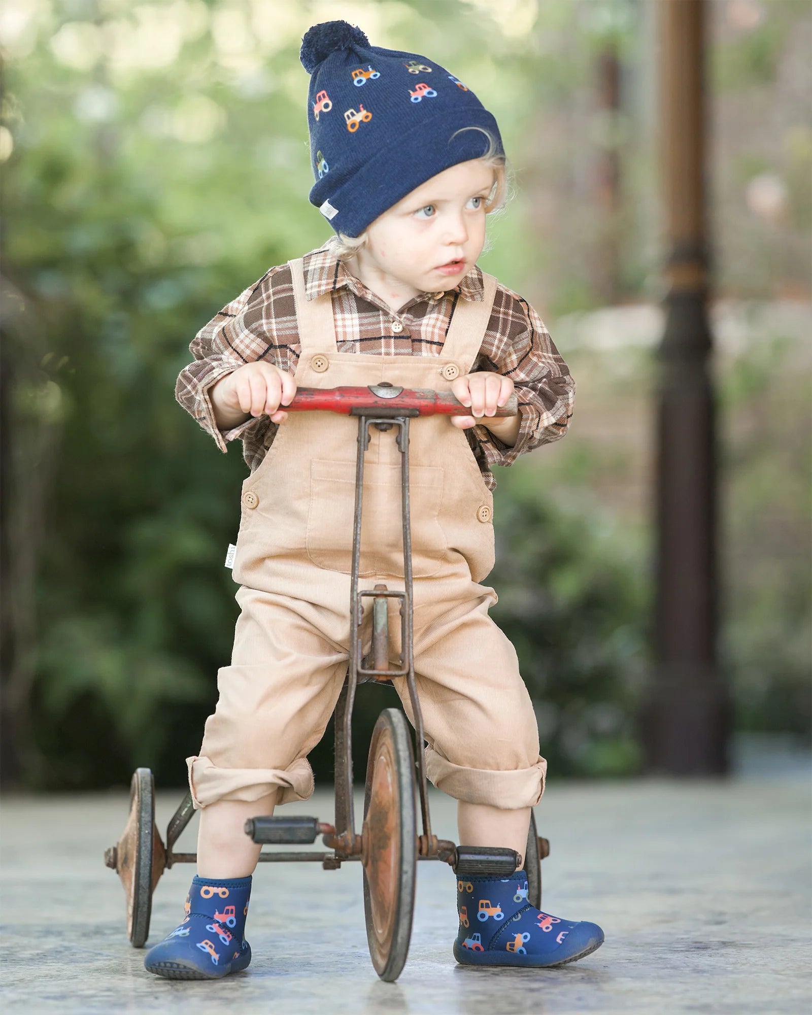 Baby Overalls Corduroy Quincy Driftwood Toshi