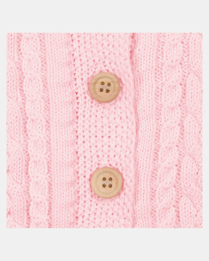 Organic Cardigan Yummy Misty Rose Toshi