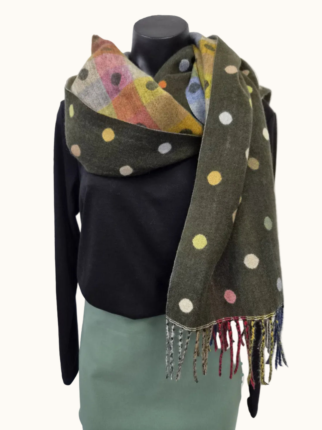 2 Sided Printed Winter Scarf - Cinnamon Creations